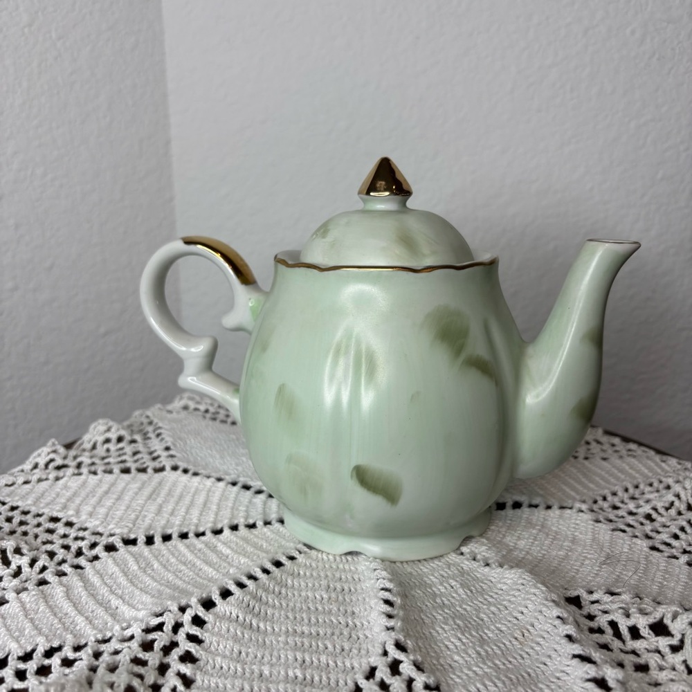 Rare Vintage Lefton Floral Musical Teapot - Picture 5 of 12